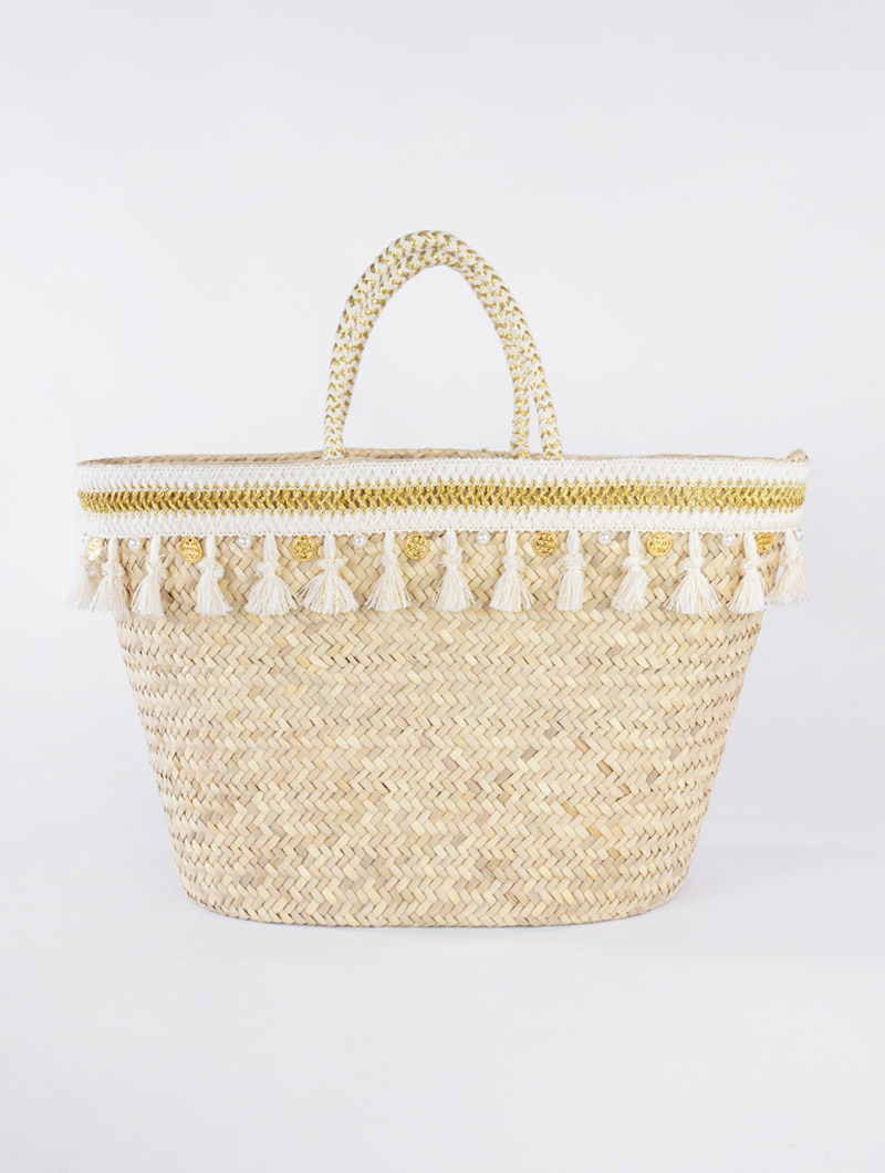 Sac couffin en paille